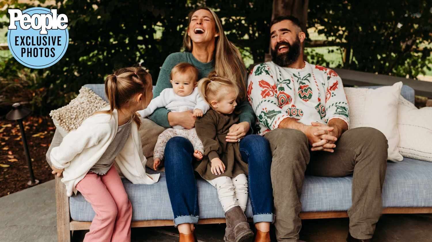Jason Kelce Shares his Adorable Holiday Card with Wife Kylie and 3 Daughters