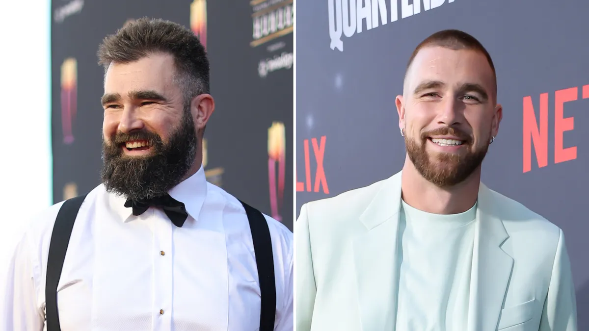 Jason and Travis Kelce ’Steal the Show’ With Their Duet for Philadelphia Eagles’ Christmas Album