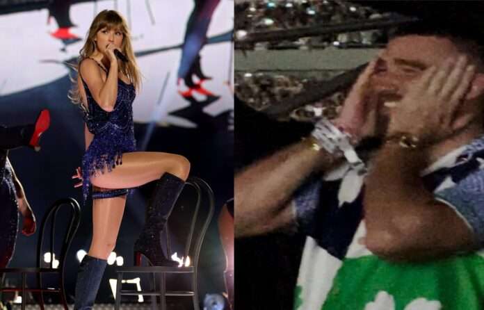 Travis Kelce's Cheeky Reaction to Taylor Swift's Seductive 'Vigilante S–t' Performance Goes Viral