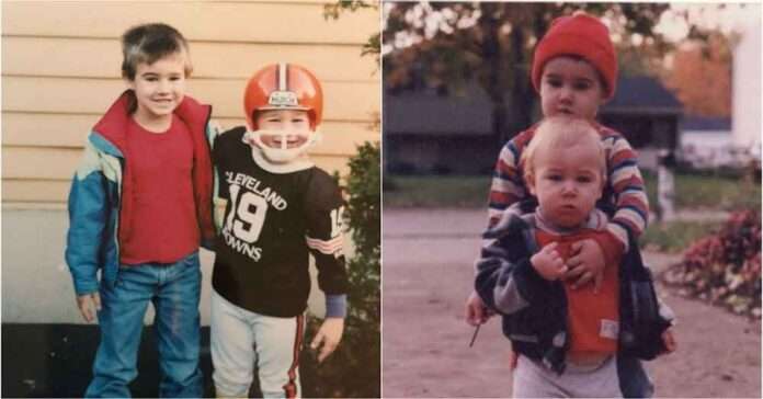 Travis and Jason Kelce's photo as kids is going viral ahead of the Eagles vs Chiefs clash