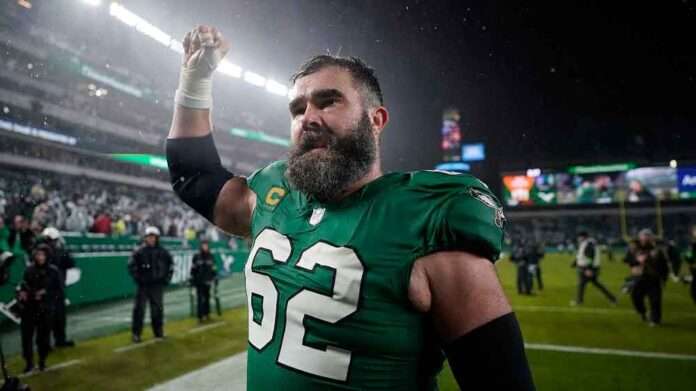 Jason Kelce confirms he rushed off the field in Eagles win over Bills because he needed a bathroom break: 'I'd been holding it all game!'