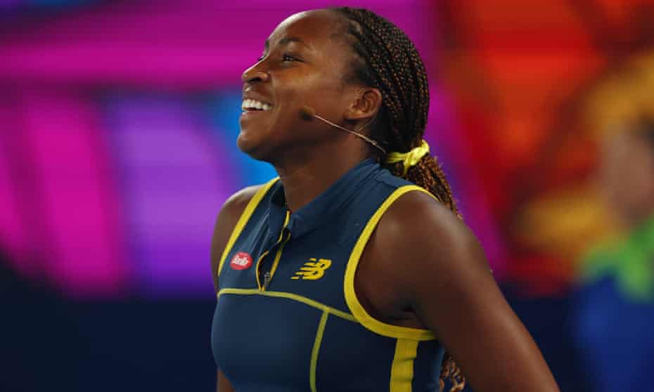 Gauff pokes fun at the 'HIDEOUS' post that features US players at the Australian Open...