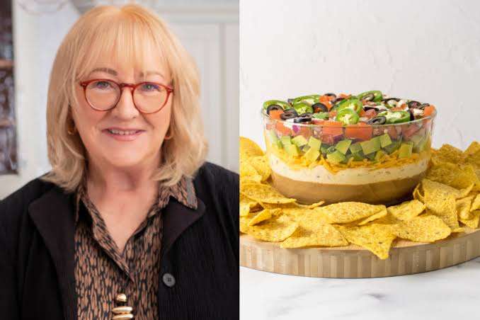 Snacking while watching the game is made even better with Donna Kelce's Upgraded 7-Layer Dip, the Super Bowl Party Winner.