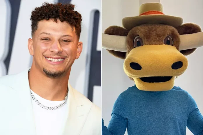 Seems the legendary Patrick don't get to win always, Patrick Mahomes Wears Cow Costume After Losing March Madness Bet to Shane Buechele