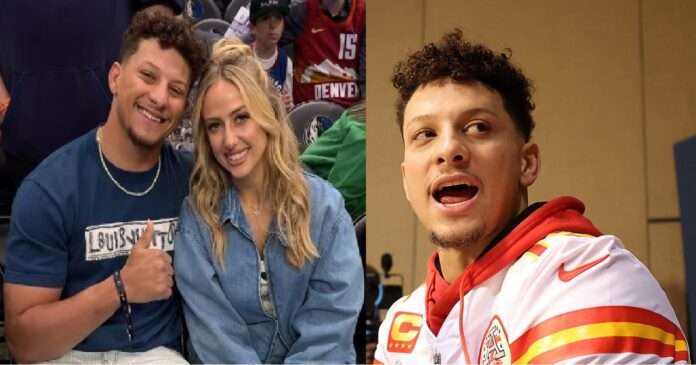 Why all the hates and critics? what has my wife done? Patrick Mahomes stands to defends his brittany against public criticism for wearing crystal crop top worth $1,890
