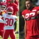 Travis Kelce pushes teammate in heated skirmish during Chiefs training camp..😳