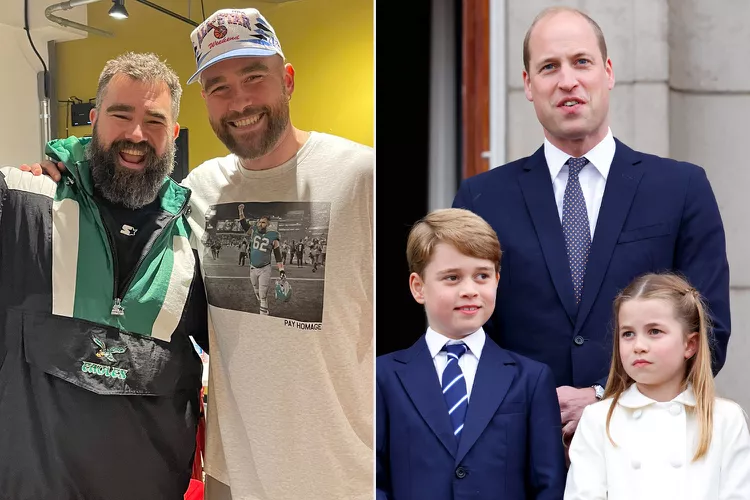 Travis and Jason Kelce Praise Prince William's Parenting of George and Charlotte: 'William's Doing It Right'