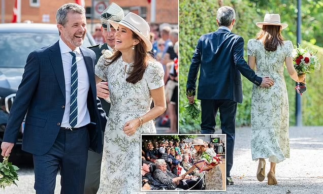 King Frederik and Queen Mary are all giggles as they move for the summer holidays