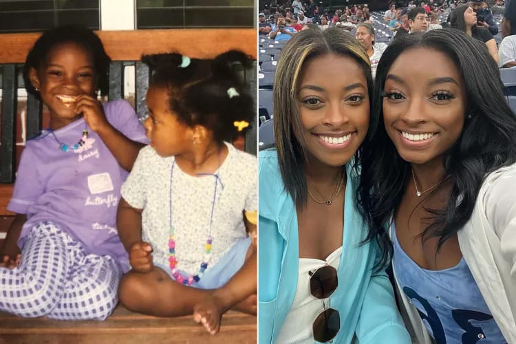 Simone Biles’ Sister Adria Posts Throwback Photo, Says She’ll ‘Forever Look Up to’ 11-Time Olympic Medalist