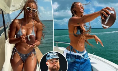 Travis Kelce's ex Kayla Nicole is slammed for latest swimsuit photo - as fans all say the same thing