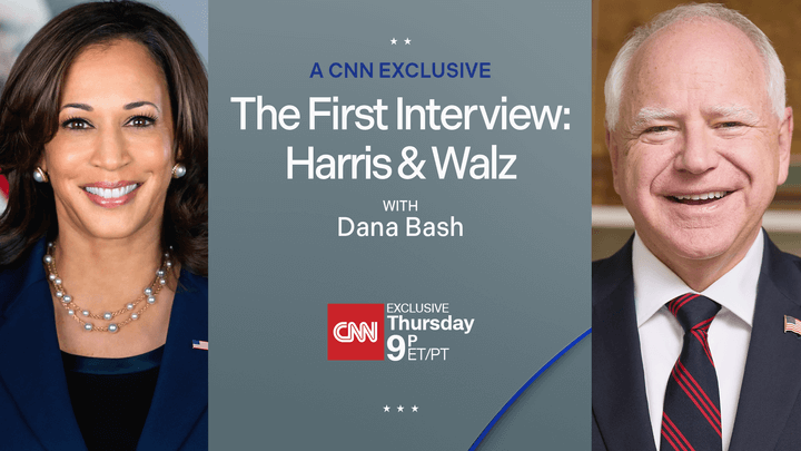 In an exclusive interview with CNN's Dana Bash, Gov. Tim Walz commented on his son's emotional reaction at the Democratic National Convention.