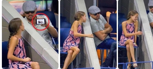 JUST IN: Leonardo DiCaprio was spotted taking a selfie with a young fan at the US Open, making sure she approves of the picture but it got fans talking negatively… see more