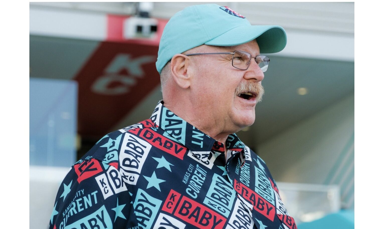 Chiefs’ Andy Reid led ‘KC Baby’ chant at Current game, and fans loved his shirt….Big Red definitely understood the assignment