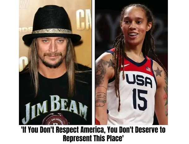 Brittney Griner Explodes in Rage After Kid Rock’s Harsh Criticism: “If You Don’t Respect America, You Have No Right to Represent It” Full story in comment