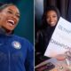 Simone Biles Poses With ‘Olympic F–king Champion’ Menu During Dinner With Jonathan Owens