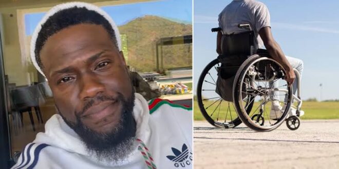 Kevin Hart In A Wheelchair, Injured After Abdominal Muscle Tears