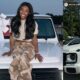 The Olympic Champion Simone Biles Poses on the Hood of Sparkling New White G-Wagon: 'In with the New' 'Out with the old'