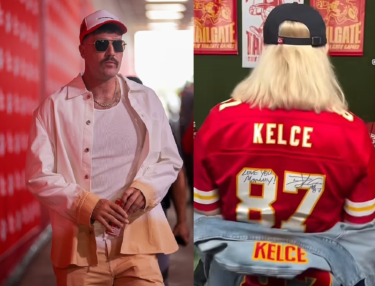 Travis Kelce's heartwarming three-word message to mom Donna as he signs her Chiefs jersey ahead of NFL opener