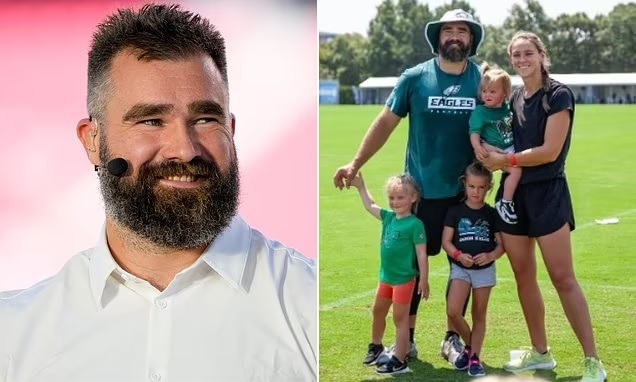 Kylie Kelce jokes at husband Jason Kelce's expense in touching Instagram tribute to his ESPN analyst debut