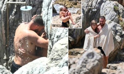 Taylor Swift, 36, and Travis Kelce, 37, Overshare During an Intense Makeout Session in the Showers on a Private Beach in Kansas City Days Ahead of the Chiefs vs. Seahawks Game, but Fans Are Stunned by What the Photos Reveal
