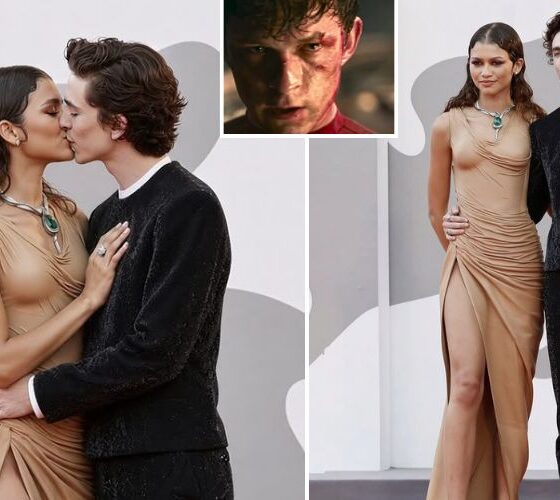 Zendaya and Timothée Chalamet Share a Kiss at the Dune: Part Three Red Carpet, Something Zendaya Describes as a “Scene Scripted Kiss,” as Tom Holland Gives a Shocking Five Word Response