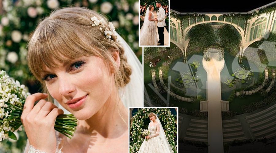 Taylor Swift Reveals an Exclusive First Official Look at Her Actual Wedding Dress in Newly Released Wedding Photos With Travis Kelce After Months of Secrecy, Overwhelming Fan Anticipation, and the Recent Daily Mail Leak of the Original Layout Plans and $7 Million in Scrapped Decisions