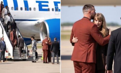 Crying Taylor Swift Steals the Spotlight in Emotional Kansas City Airport Moment With Husband Travis Kelce and His Fresh New Haircut as She Hugs Him and Refuses to Let Him Board the Chiefs’ Plane to Seattle for the Chiefs vs. SeaHawks Game