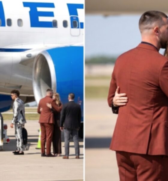 Crying Taylor Swift Steals the Spotlight in Emotional Kansas City Airport Moment With Husband Travis Kelce and His Fresh New Haircut as She Hugs Him and Refuses to Let Him Board the Chiefs’ Plane to Seattle for the Chiefs vs. SeaHawks Game